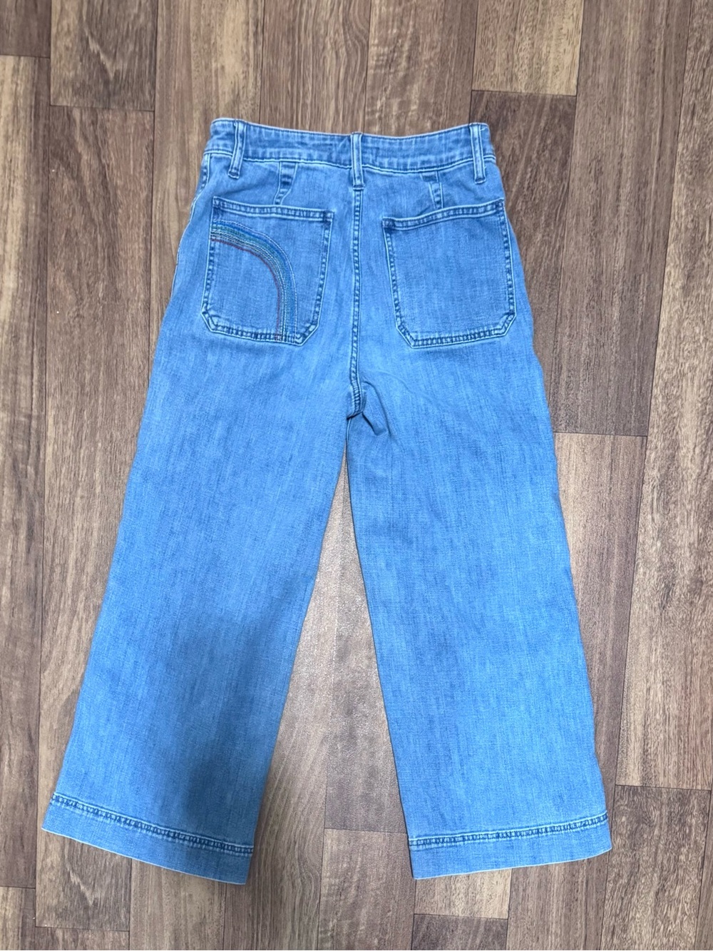 Madewell Emmet Wide-Leg Jeans Rainbow Stitch Jeans - Picture 3 of 7
